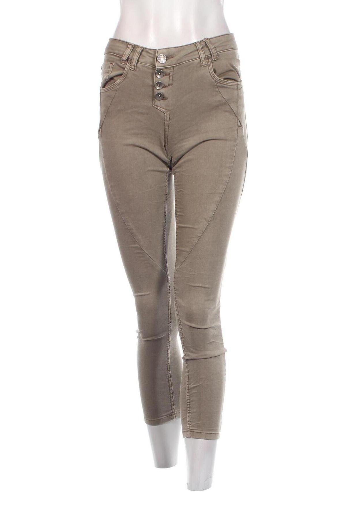 Damskie spodnie Pulz Jeans, Rozmiar XS, Kolor Zielony, Cena 30,99 zł