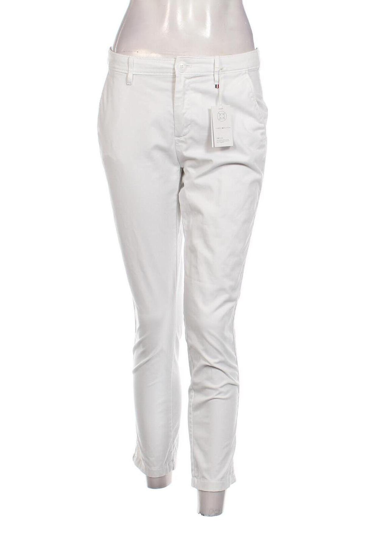 Pantaloni de femei Tommy Jeans, Mărime M, Culoare Alb, Preț 392,99 Lei