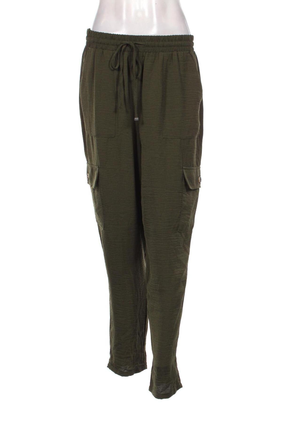 Pantaloni de femei Yessica, Mărime L, Culoare Verde, Preț 48,99 Lei