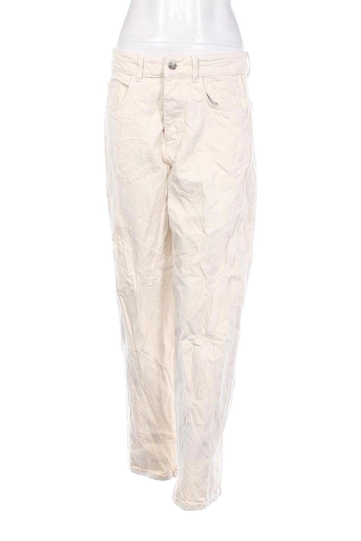 Damenhose Zara, Größe M, Farbe Beige, Preis 18,99 €