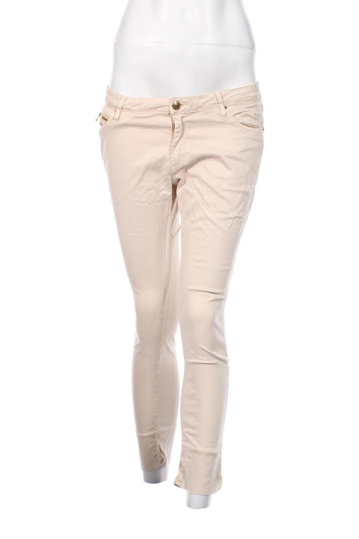 Damenhose Zara, Größe M, Farbe Beige, Preis 6,49 €