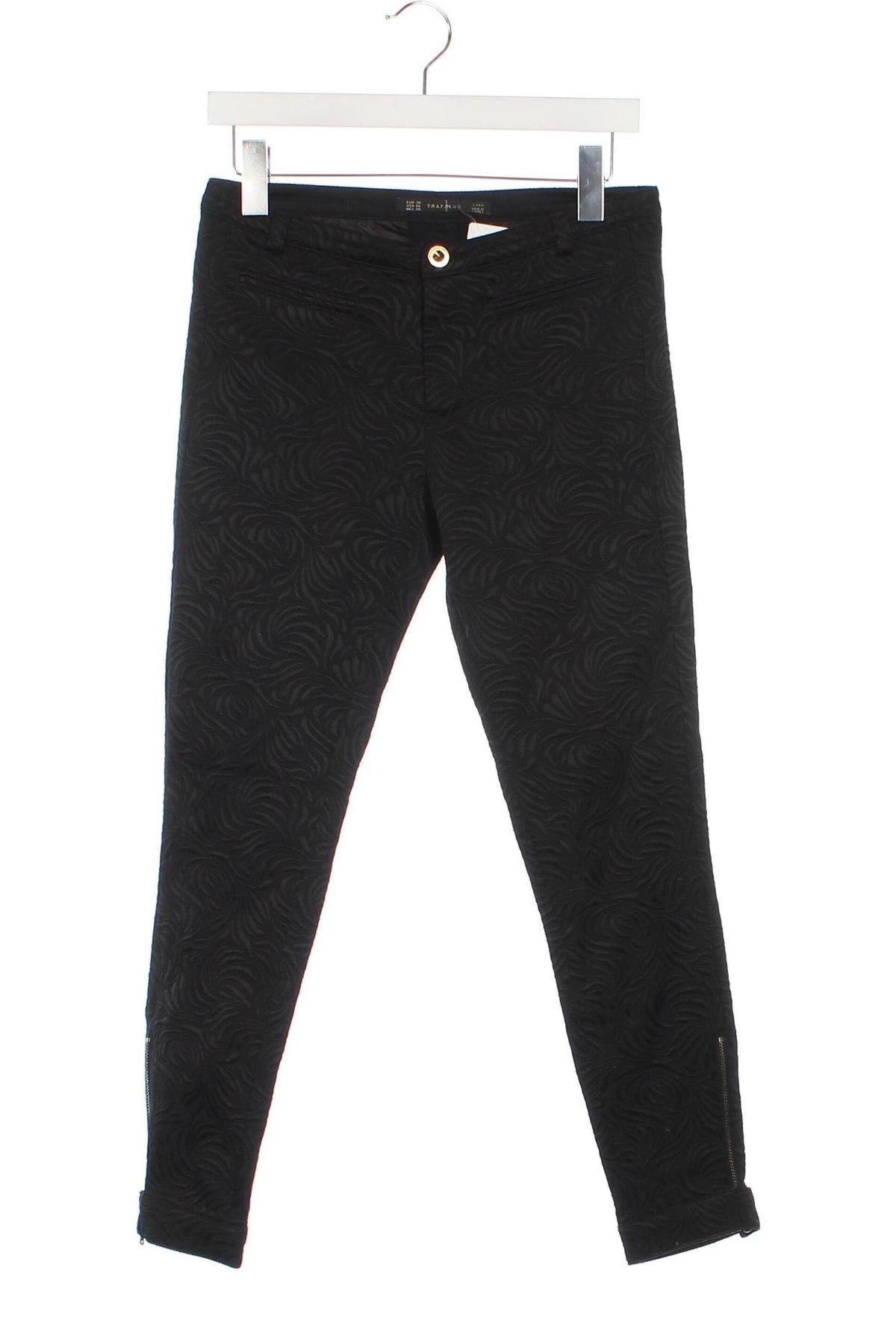 Pantaloni de femei Zara Trafaluc, Mărime M, Culoare Negru, Preț 49,09 Lei