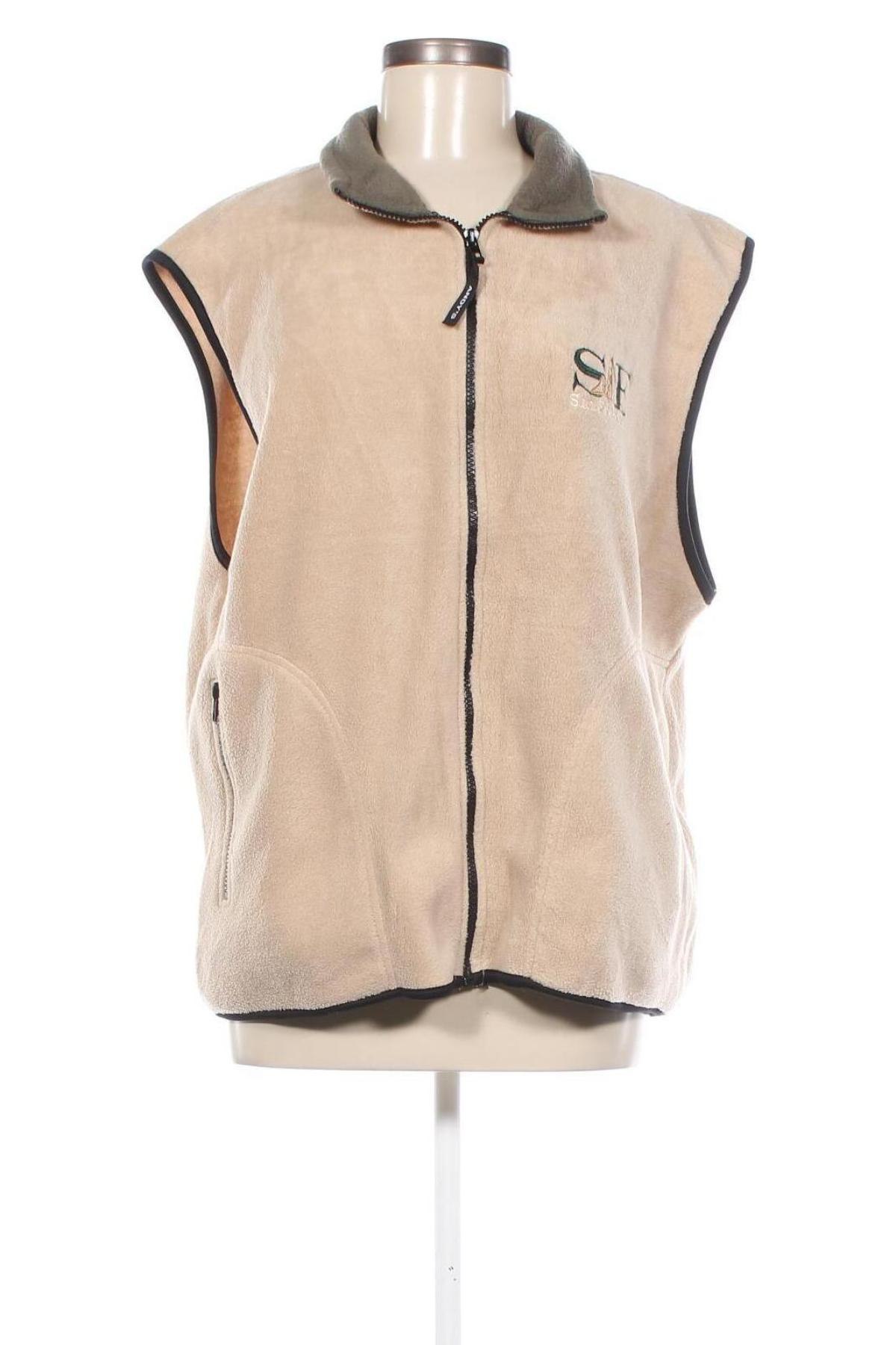 Damen Fleeceweste, Größe L, Farbe Beige, Preis € 13,99