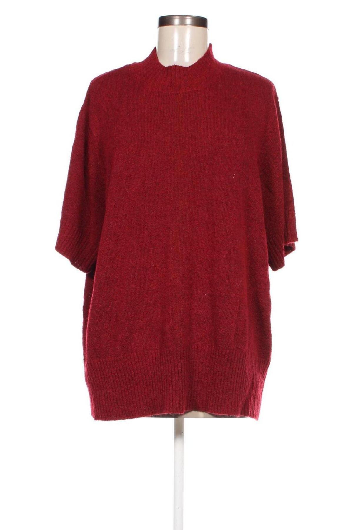 Damenpullover, Größe 4XL, Farbe Rot, Preis 13,99 €