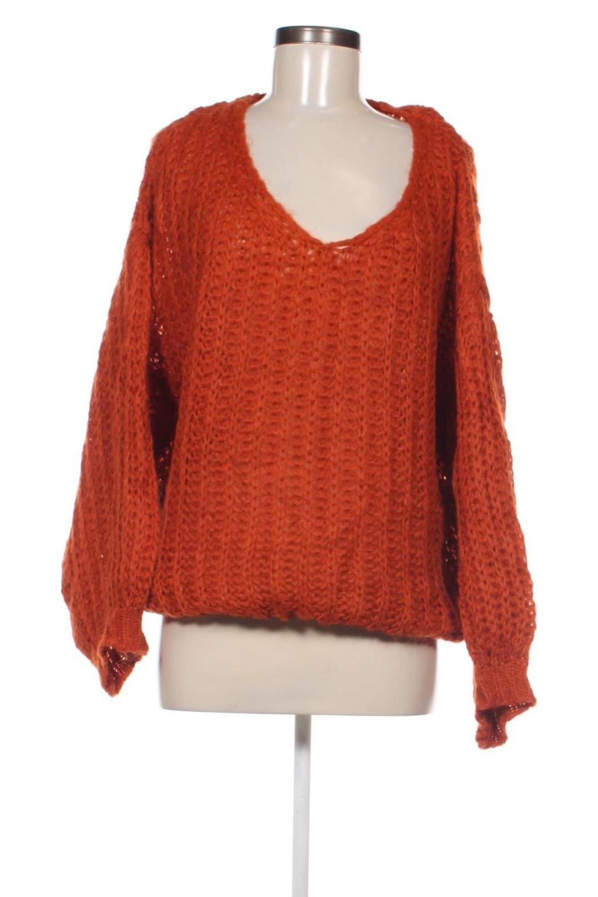 Damenpullover 2-biz, Größe M, Farbe Orange, Preis 6,99 €