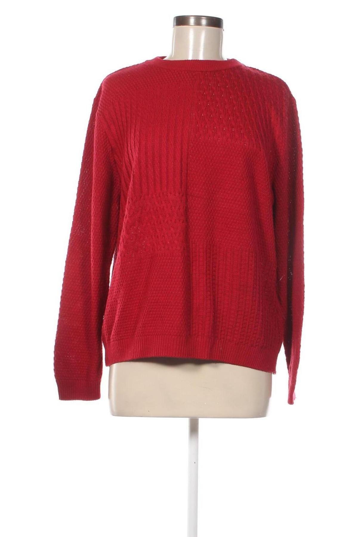 Damenpullover Alfred Dunner, Größe L, Farbe Rot, Preis 11,49 €