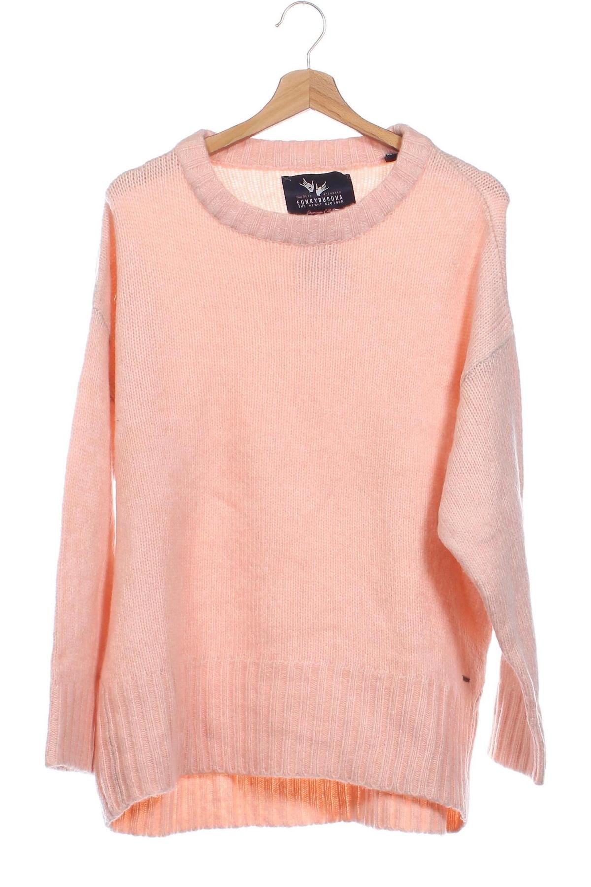 Damenpullover Funky Buddha, Größe XS, Farbe Rosa, Preis € 14,99