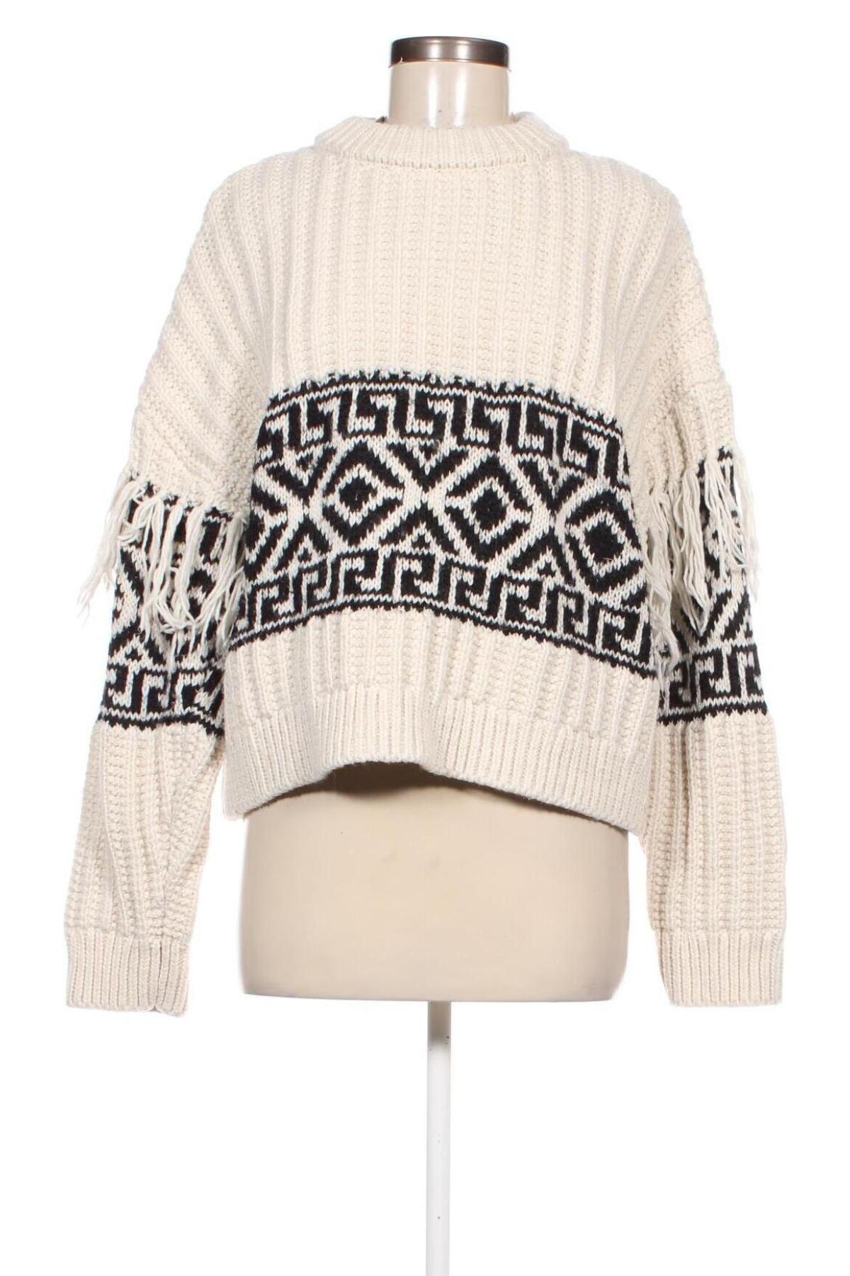 Damski sweter H&M, Rozmiar L, Kolor ecru, Cena 46,99 zł