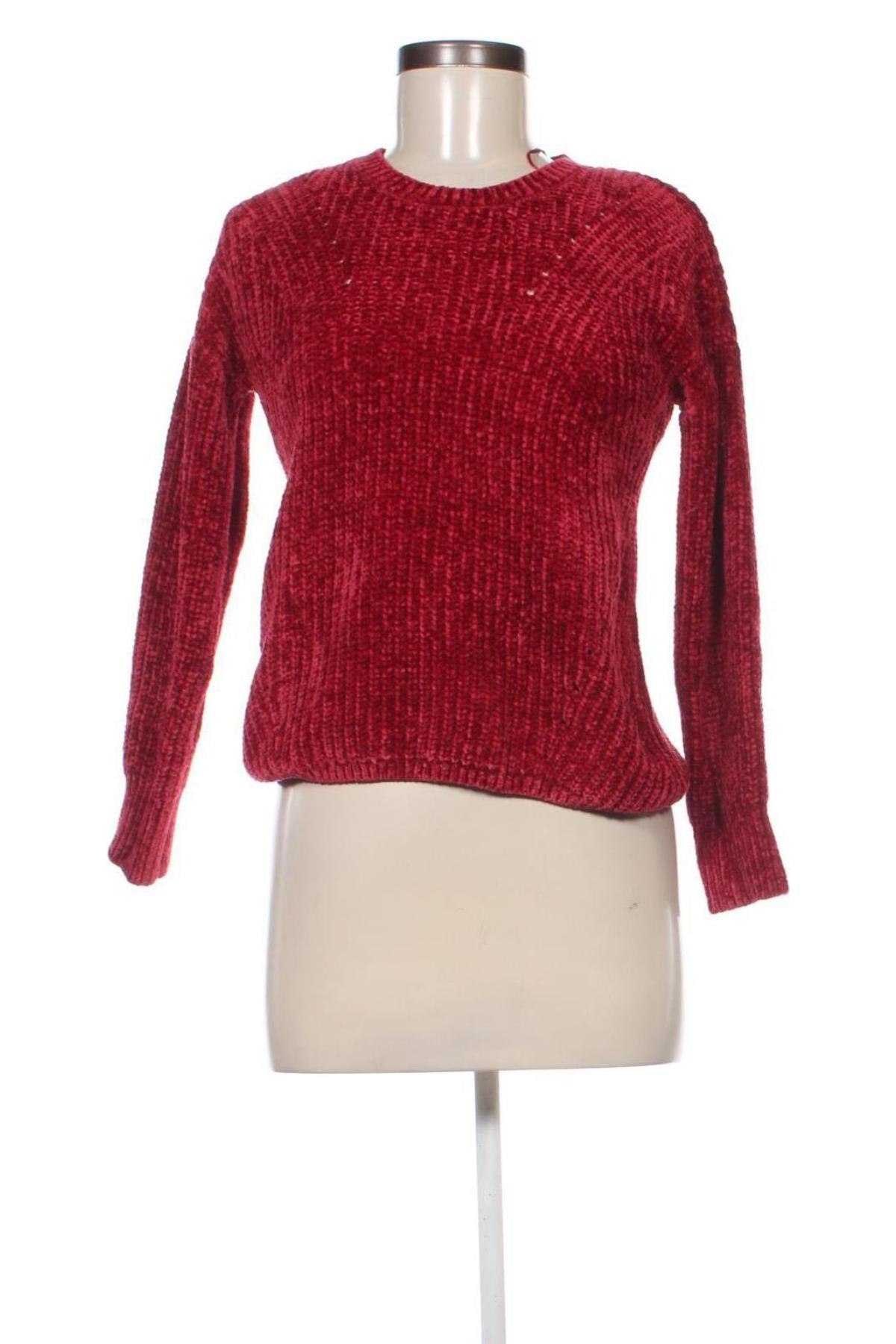 Damski sweter Pink Rose, Rozmiar S, Kolor Czerwony, Cena 42,99 zł