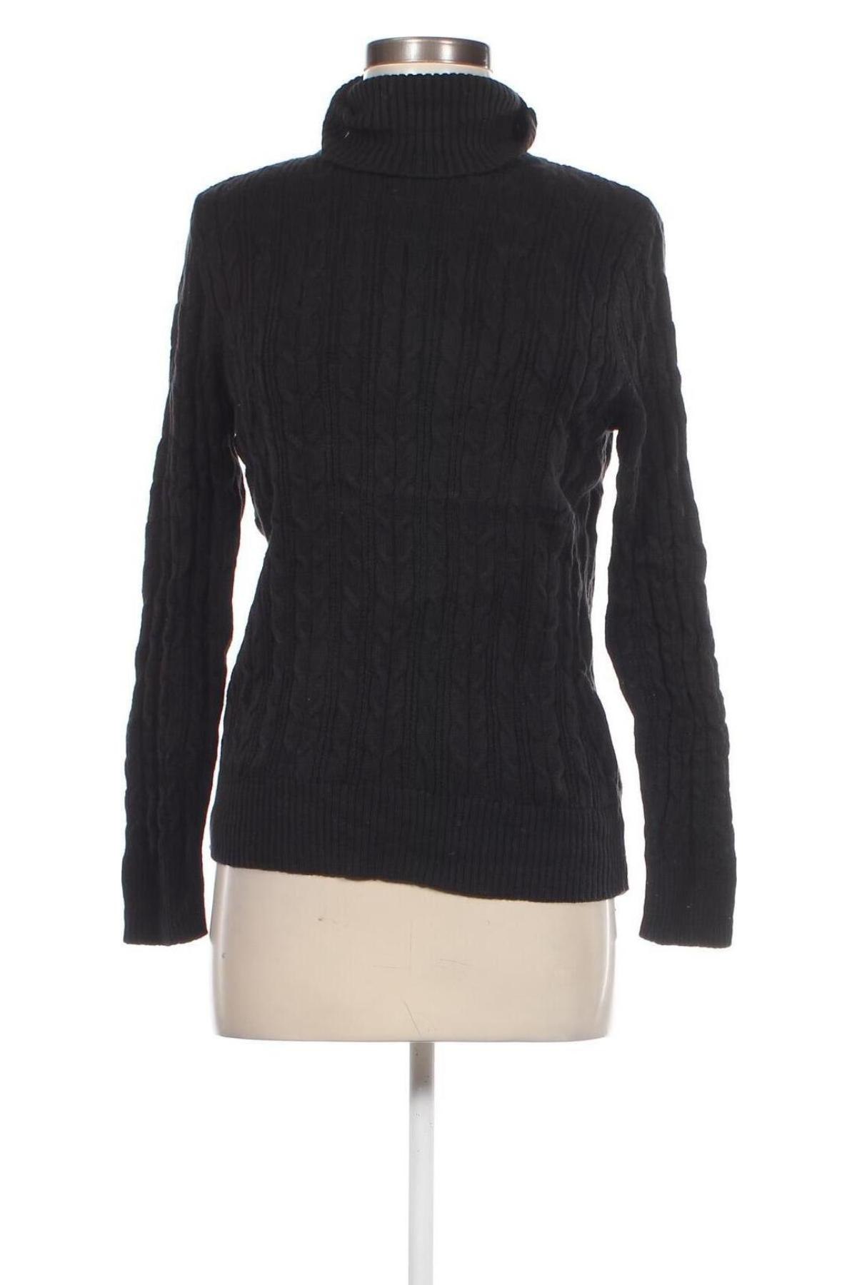 Damski sweter St. John's Bay, Rozmiar L, Kolor Czarny, Cena 51,99 zł