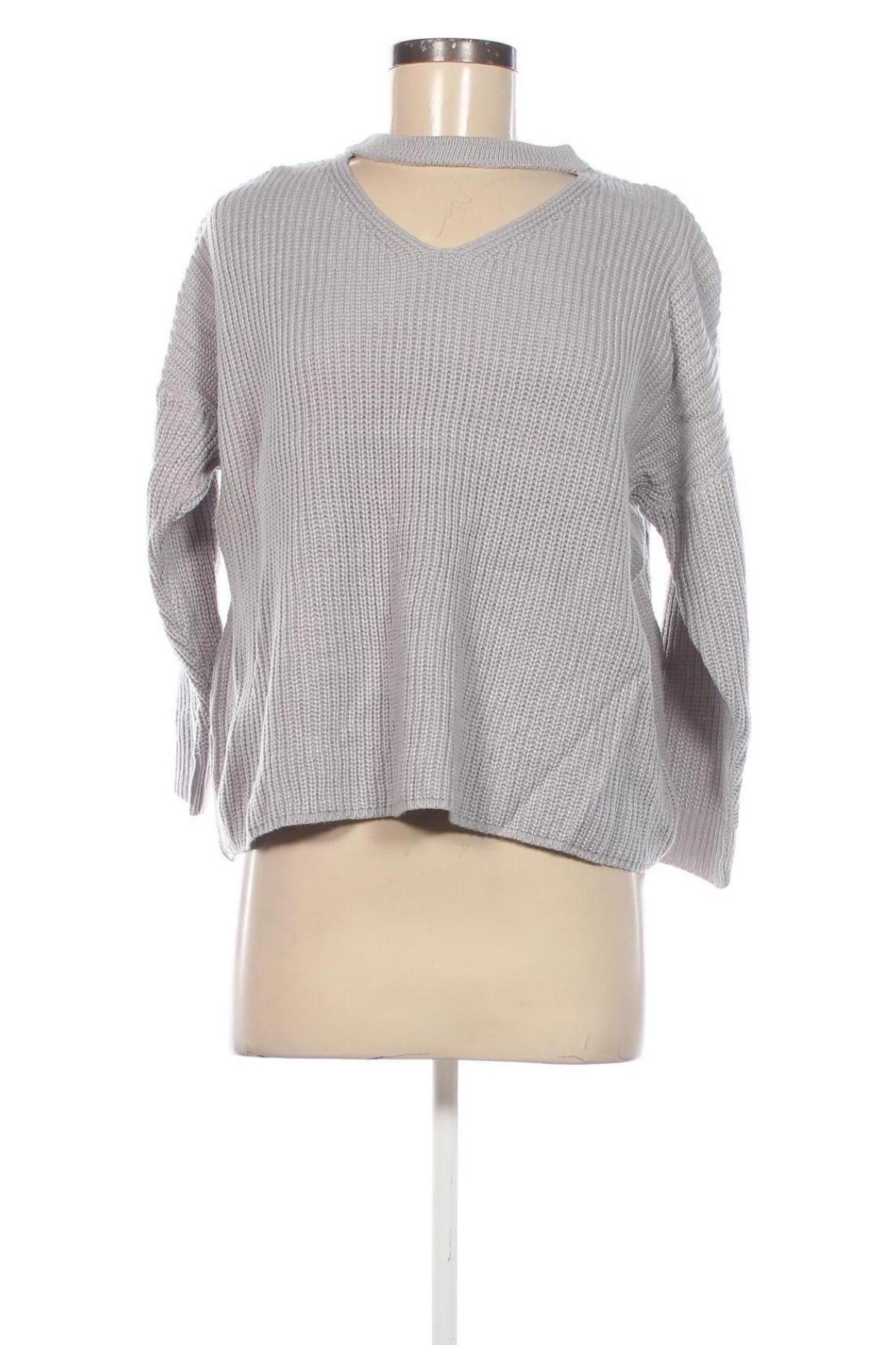 Damenpullover Zaful, Größe L, Farbe Grau, Preis € 11,49