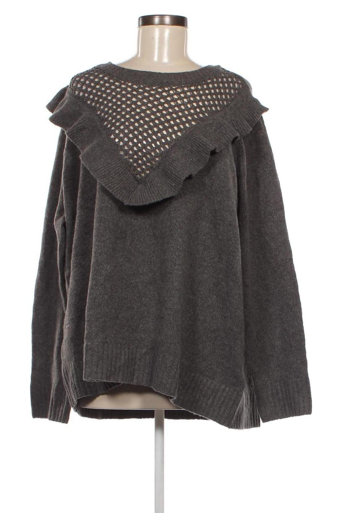 Damenpullover Zizzi, Größe L, Farbe Grau, Preis 17,49 €