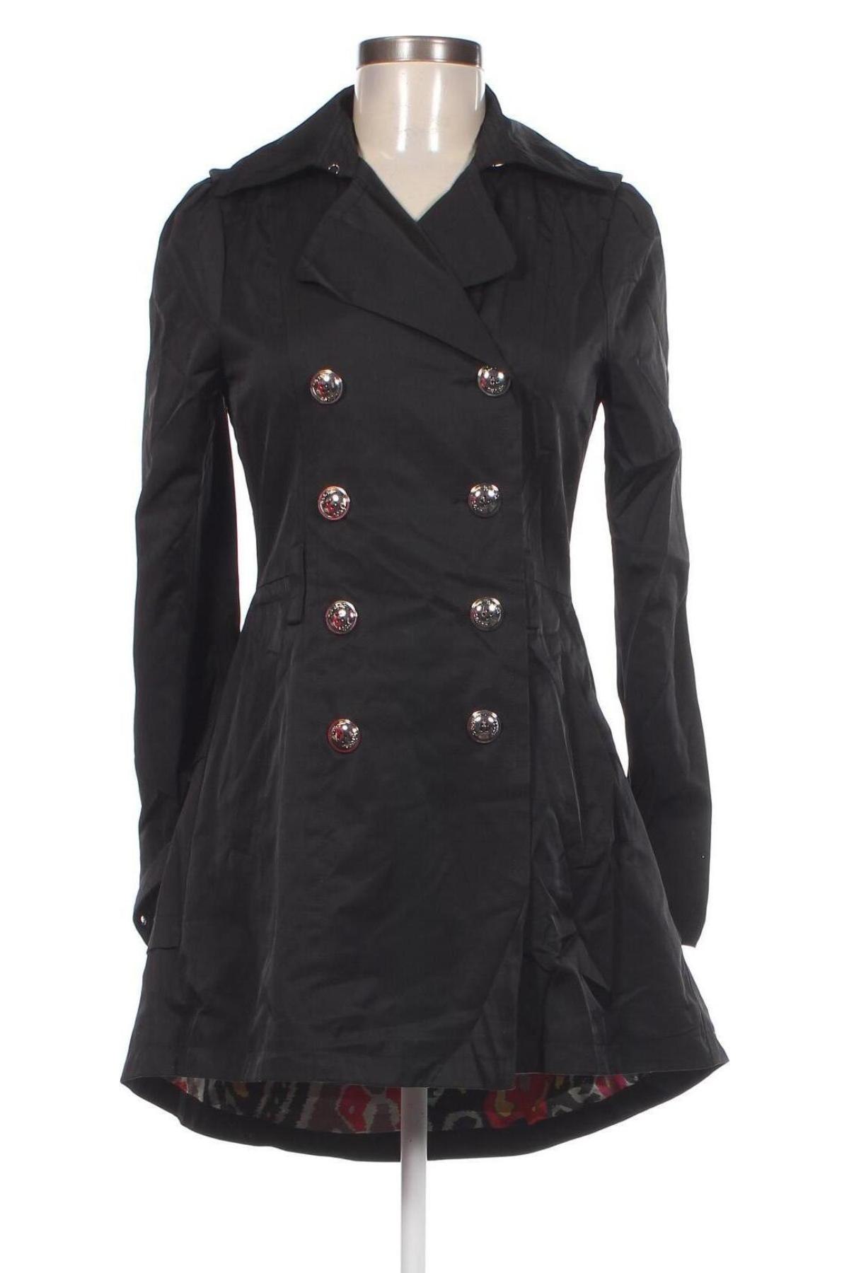 Damen Trench Coat Black Rivet, Größe XS, Farbe Schwarz, Preis € 66,99