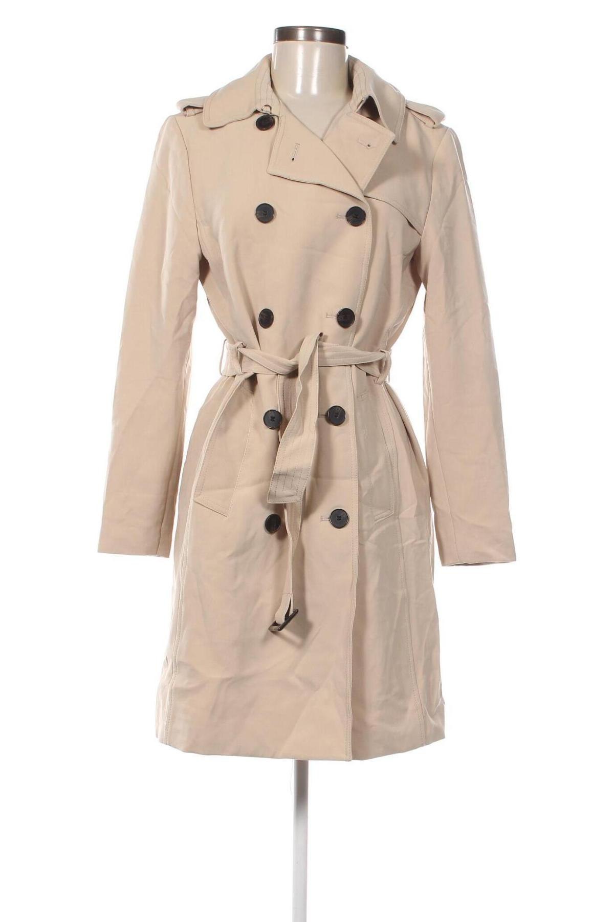 Trench de femei H&M, Mărime S, Culoare Bej, Preț 112,99 Lei