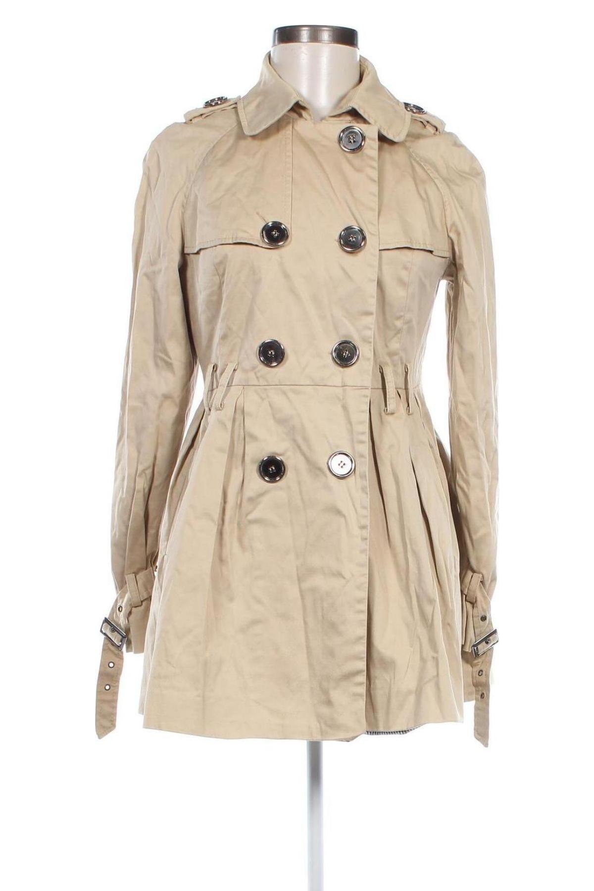 Trench de femei River Island, Mărime M, Culoare Bej, Preț 171,99 Lei