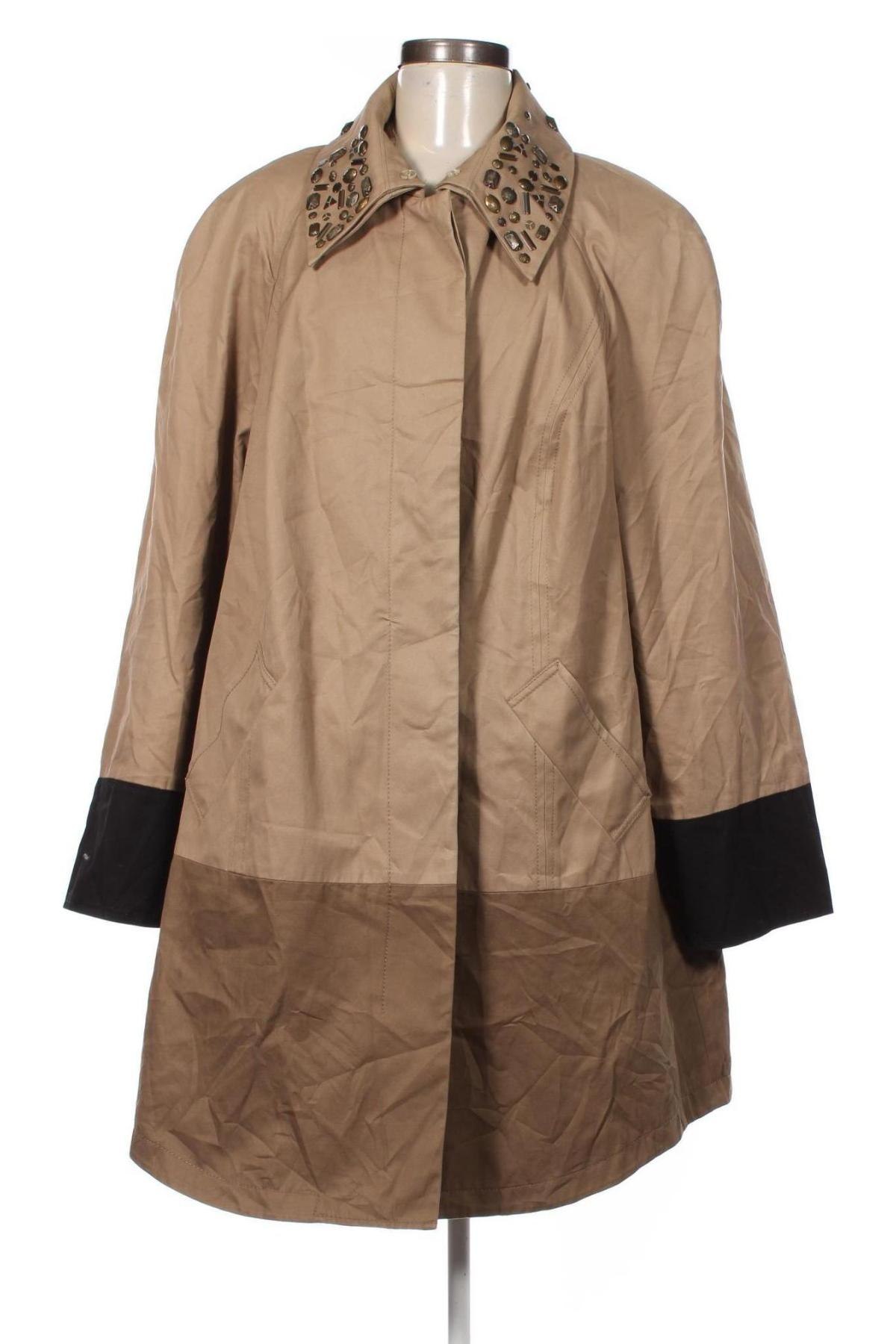 Damen Trenchcoat Selection By Ulla Popken, Größe XXL, Farbe Beige, Preis 30,49 €