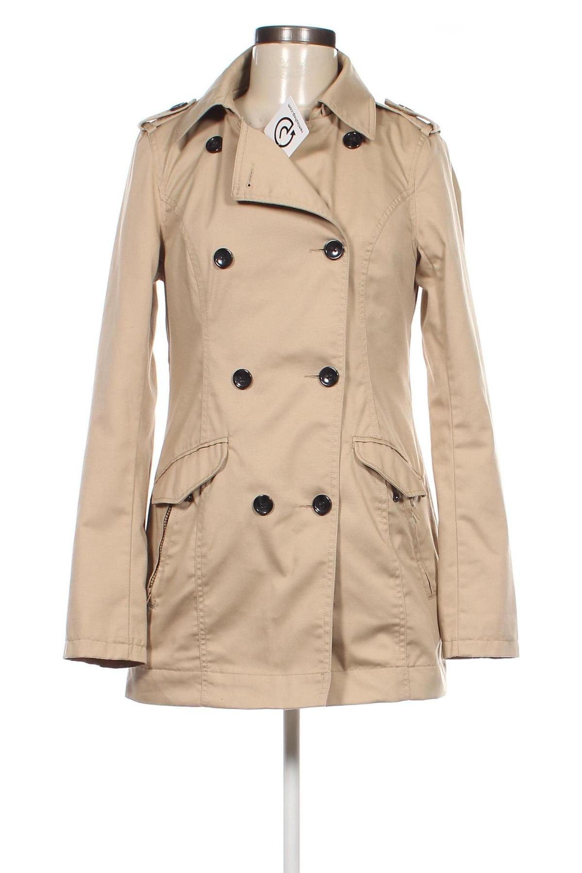 Damen Trench Coat Vero Moda, Größe S, Farbe Beige, Preis € 16,49