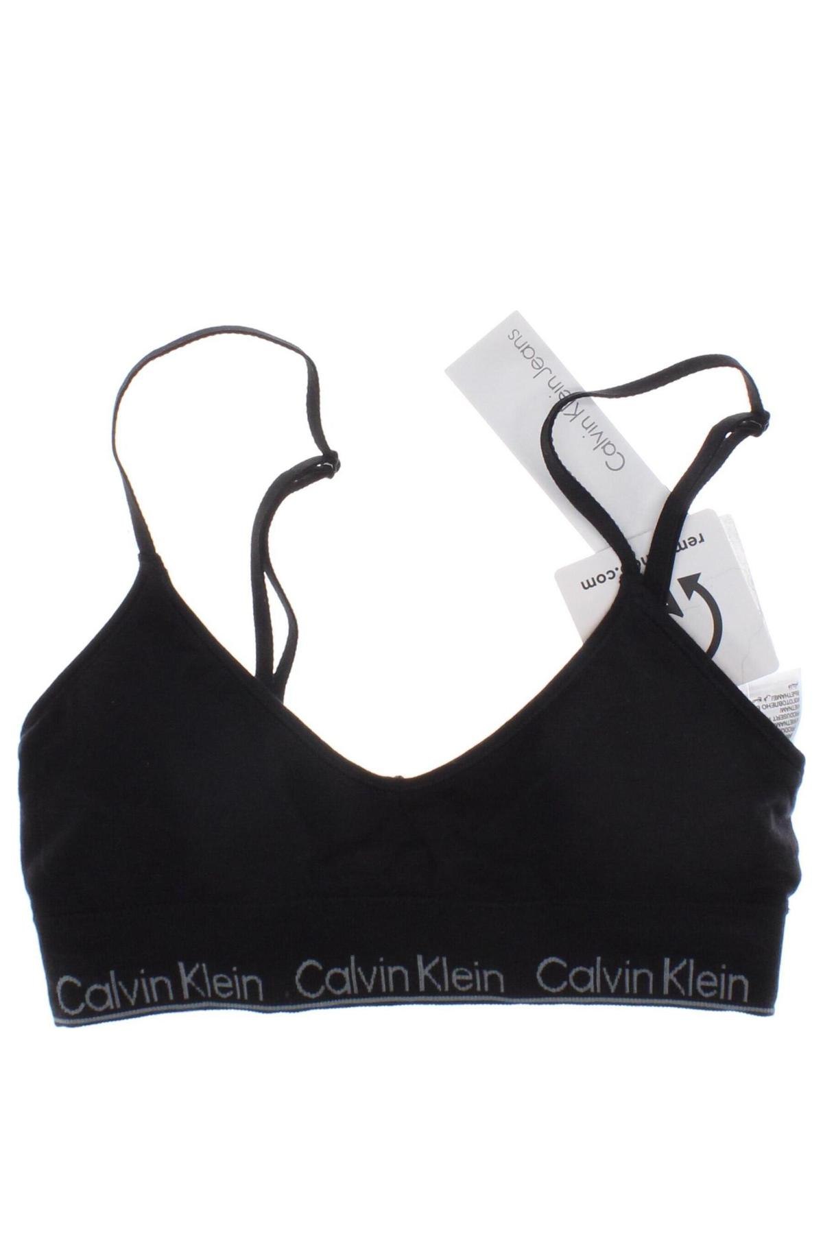 Damen Sporttop Calvin Klein Jeans, Größe XS, Farbe Schwarz, Preis 37,99 €