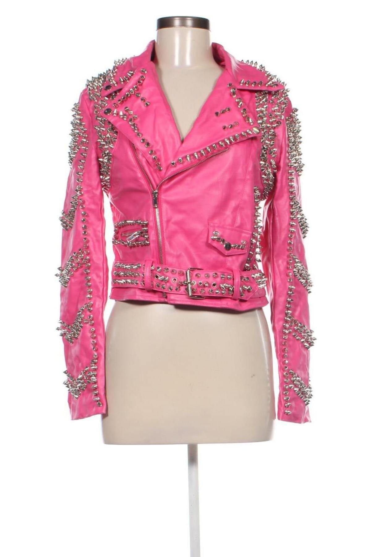 Damen Lederjacke Azalea Wang, Größe S, Farbe Rosa, Preis 28,99 €