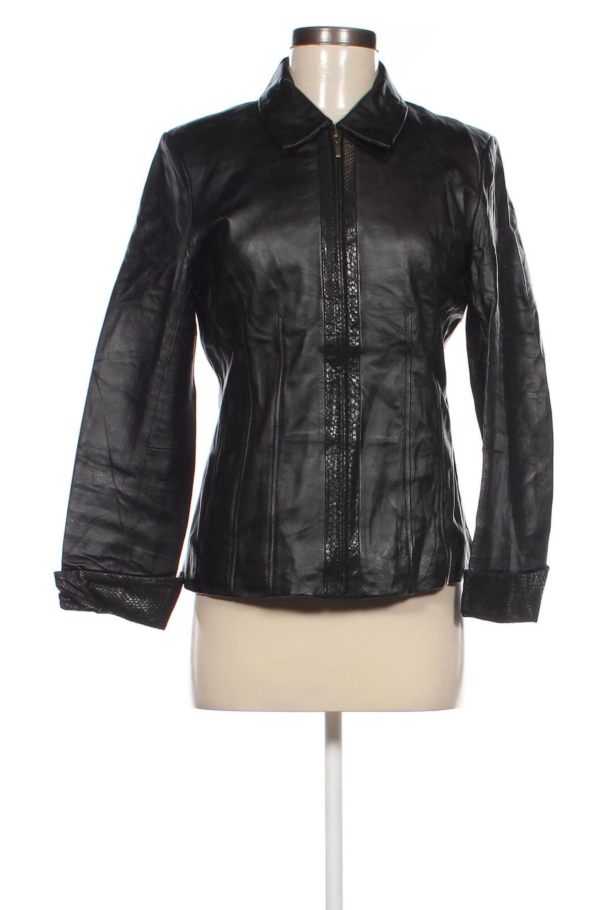 Damen Lederjacke Coldwater Creek, Größe S, Farbe Schwarz, Preis € 62,49