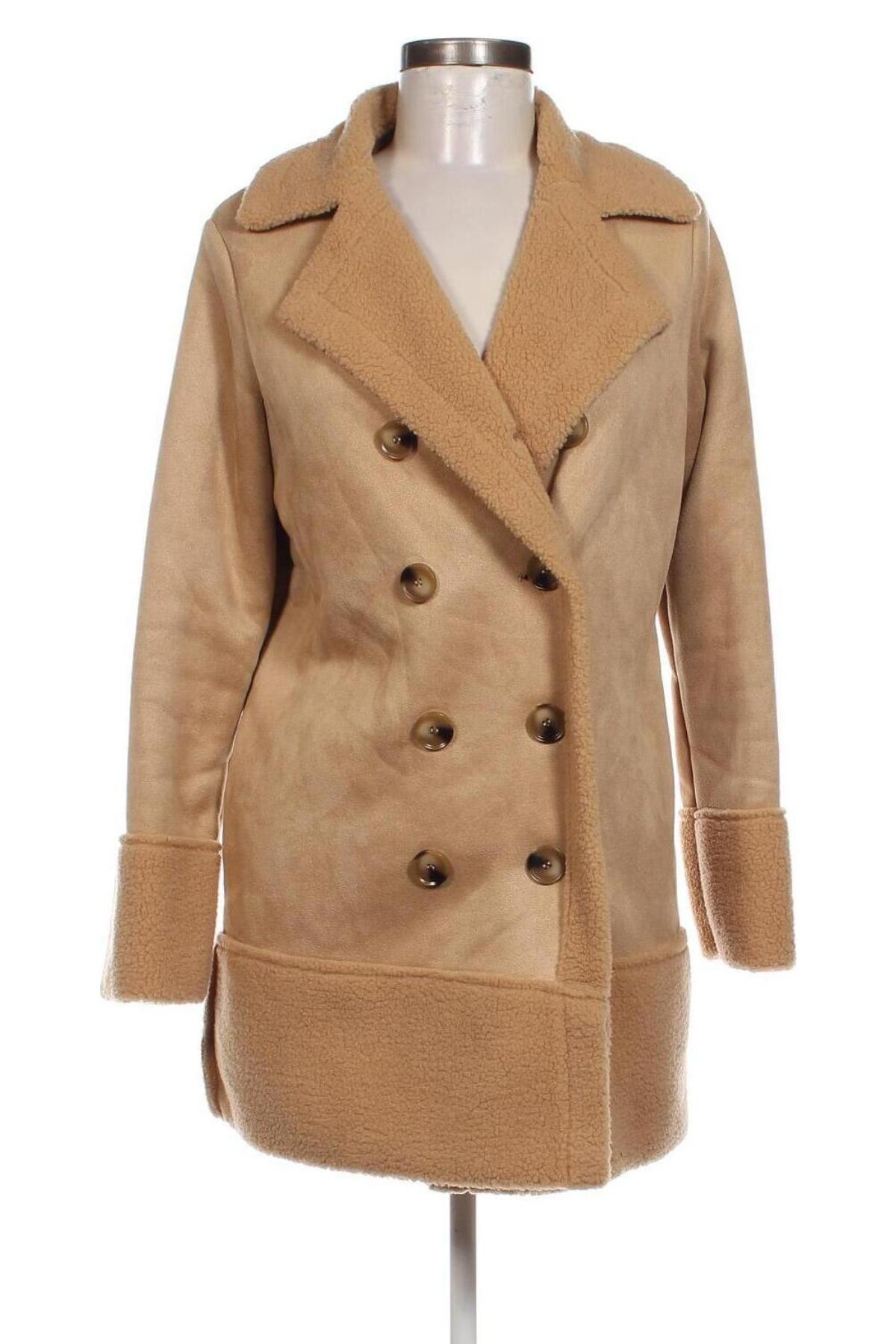 Damenmantel SHEIN, Größe S, Farbe Beige, Preis € 34,21