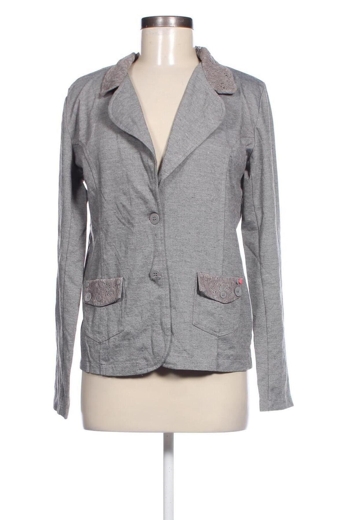 Damen Blazer Emoi By Emonite, Größe L, Farbe Grau, Preis 19,49 €