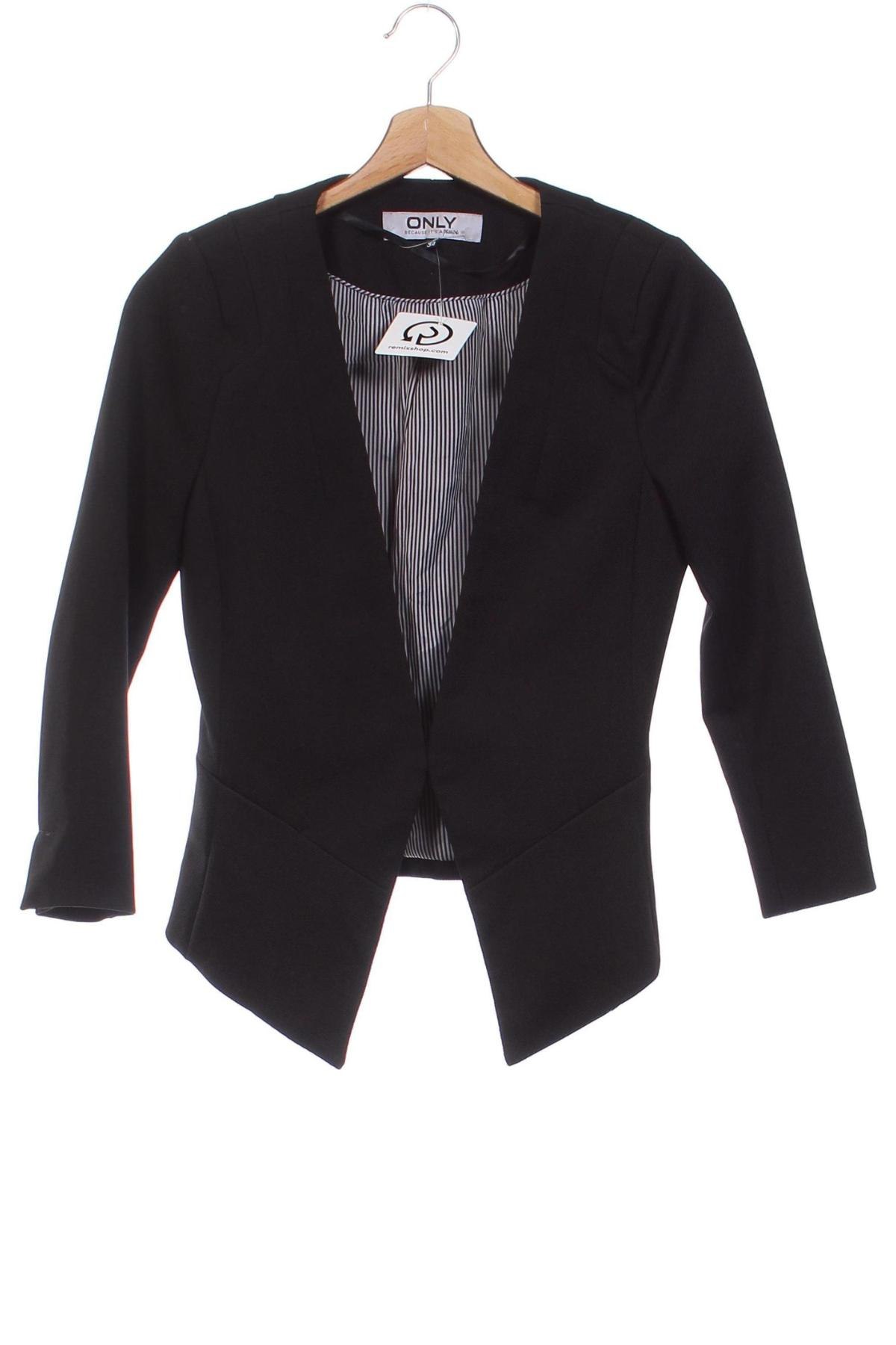 Damen Blazer ONLY, Größe XS, Farbe Schwarz, Preis 14,99 €