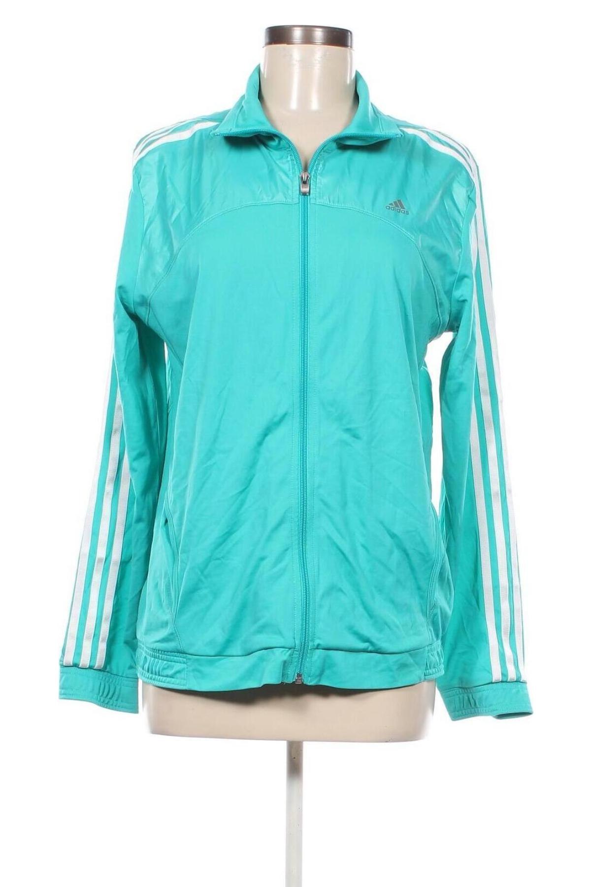 Damen Sportoberteil Adidas, Größe L, Farbe Blau, Preis 32,49 €