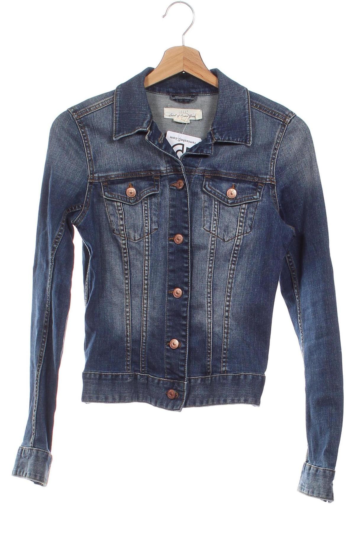 Damenjacke H&M L.O.G.G., Größe XS, Farbe Blau, Preis € 11,99