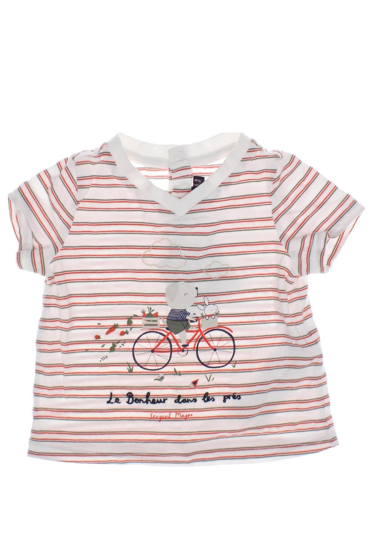 Kinder Shirt Sergent Major, Größe 9-12m/ 74-80 cm, Farbe Weiß, Preis € 5,49