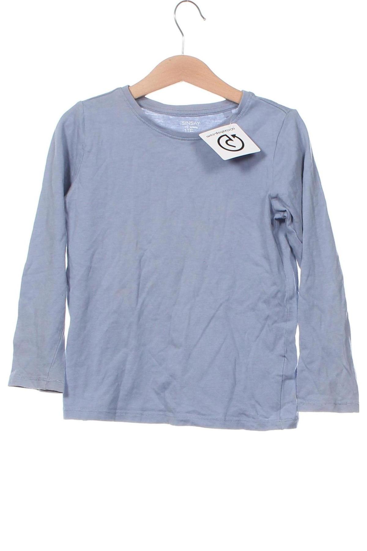 Kinder Shirt Sinsay, Größe 5-6y/ 116-122 cm, Farbe Blau, Preis € 2,99