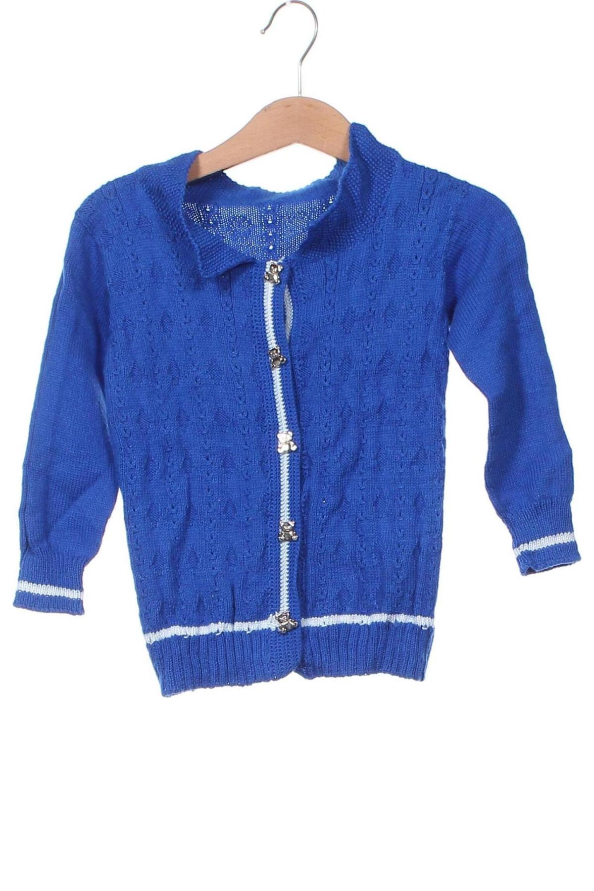 Kinder Strickjacke, Größe 12-18m/ 80-86 cm, Farbe Blau, Preis 8,99 €