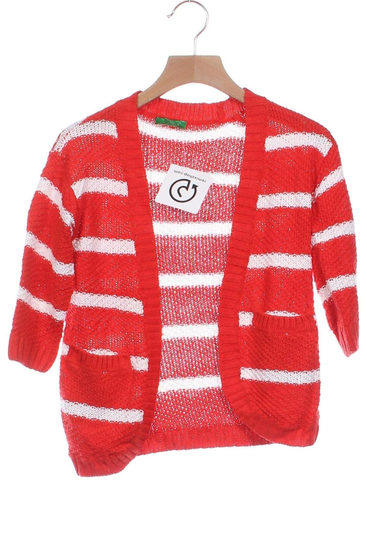 Kinder Strickjacke Dip, Größe 3-4y/ 104-110 cm, Farbe Rot, Preis 4,49 €