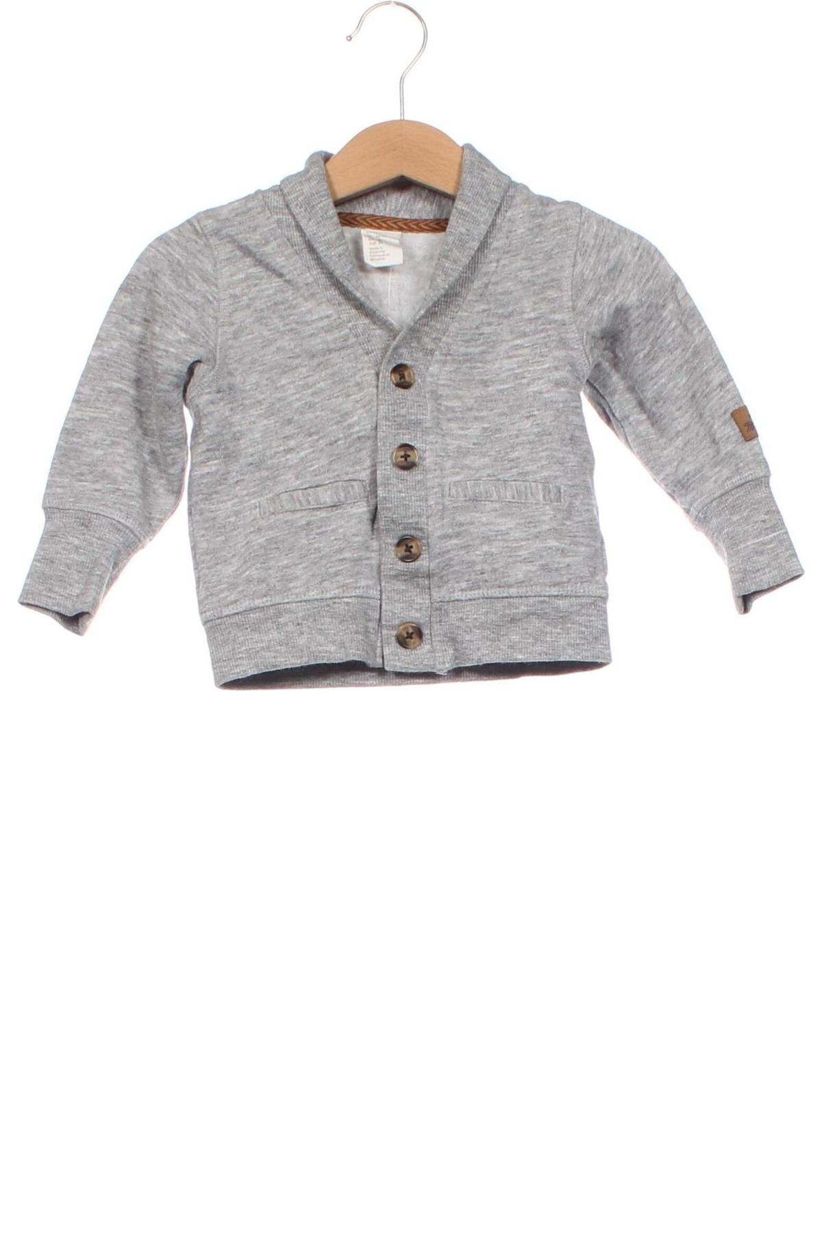 Kinder Strickjacke H&M, Größe 3-6m/ 62-68 cm, Farbe Grau, Preis 11,99 €