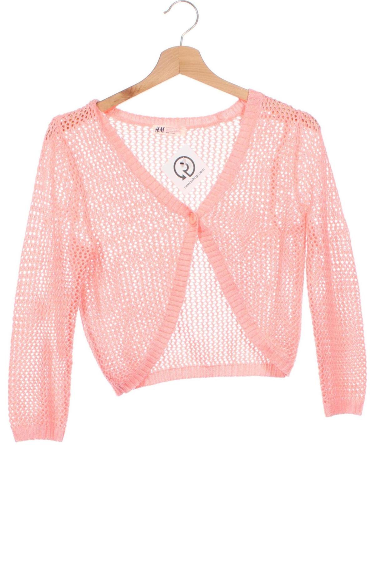 Kinder Strickjacke H&M, Größe 12-13y/ 158-164 cm, Farbe Rosa, Preis € 4,99