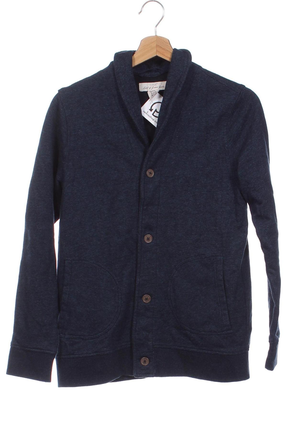 Kinder Strickjacke H&M L.O.G.G., Größe 12-13y/ 158-164 cm, Farbe Blau, Preis € 11,99