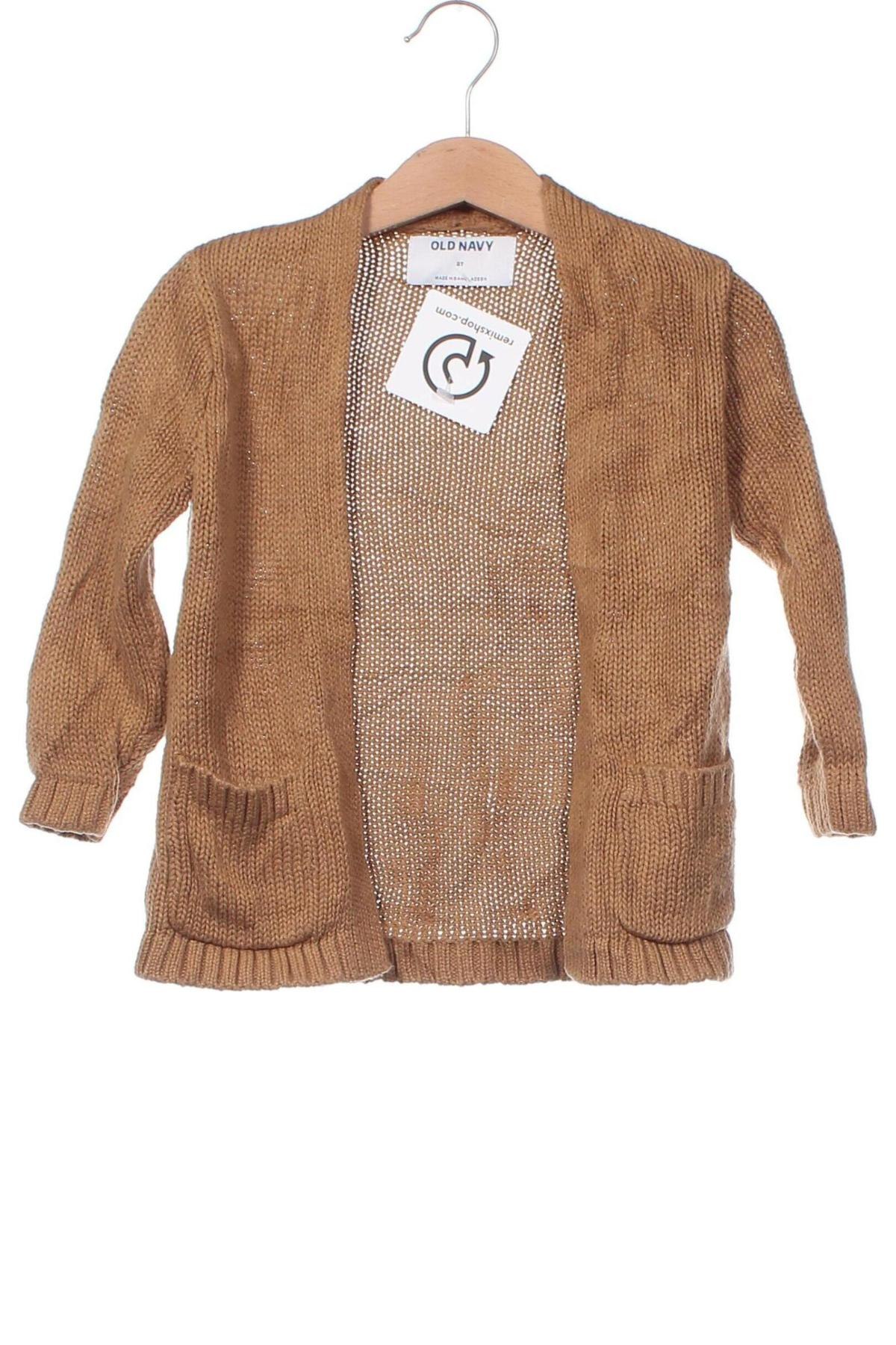 Kinder Strickjacke Old Navy, Größe 18-24m/ 86-98 cm, Farbe Braun, Preis 9,49 €