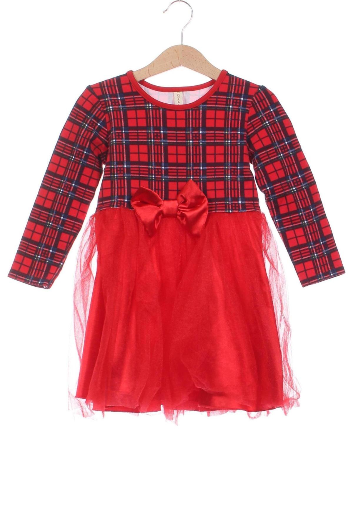 Kinderkleid, Größe 3-4y/ 104-110 cm, Farbe Rot, Preis 7,49 €