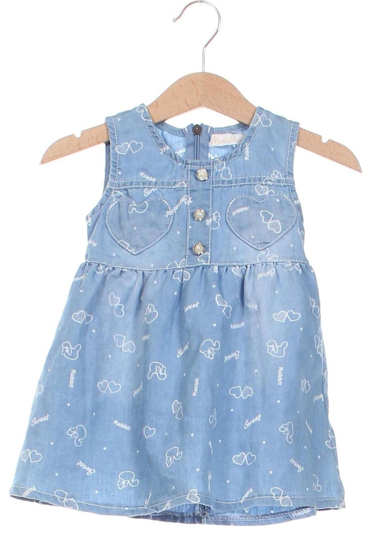 Kinderkleid, Größe 12-18m/ 80-86 cm, Farbe Blau, Preis 7,99 €