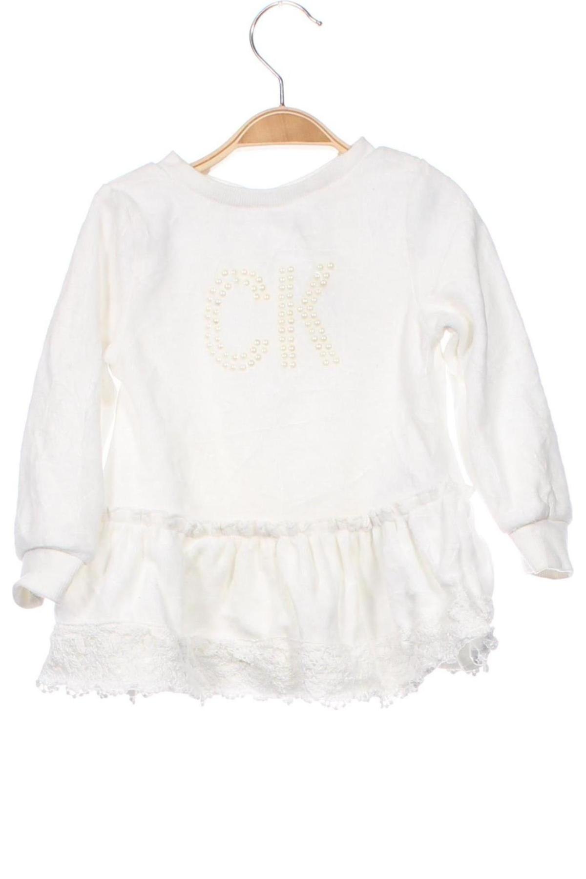 Kinderkleid Calvin Klein Jeans, Größe 18-24m/ 86-98 cm, Farbe Weiß, Preis € 22,49