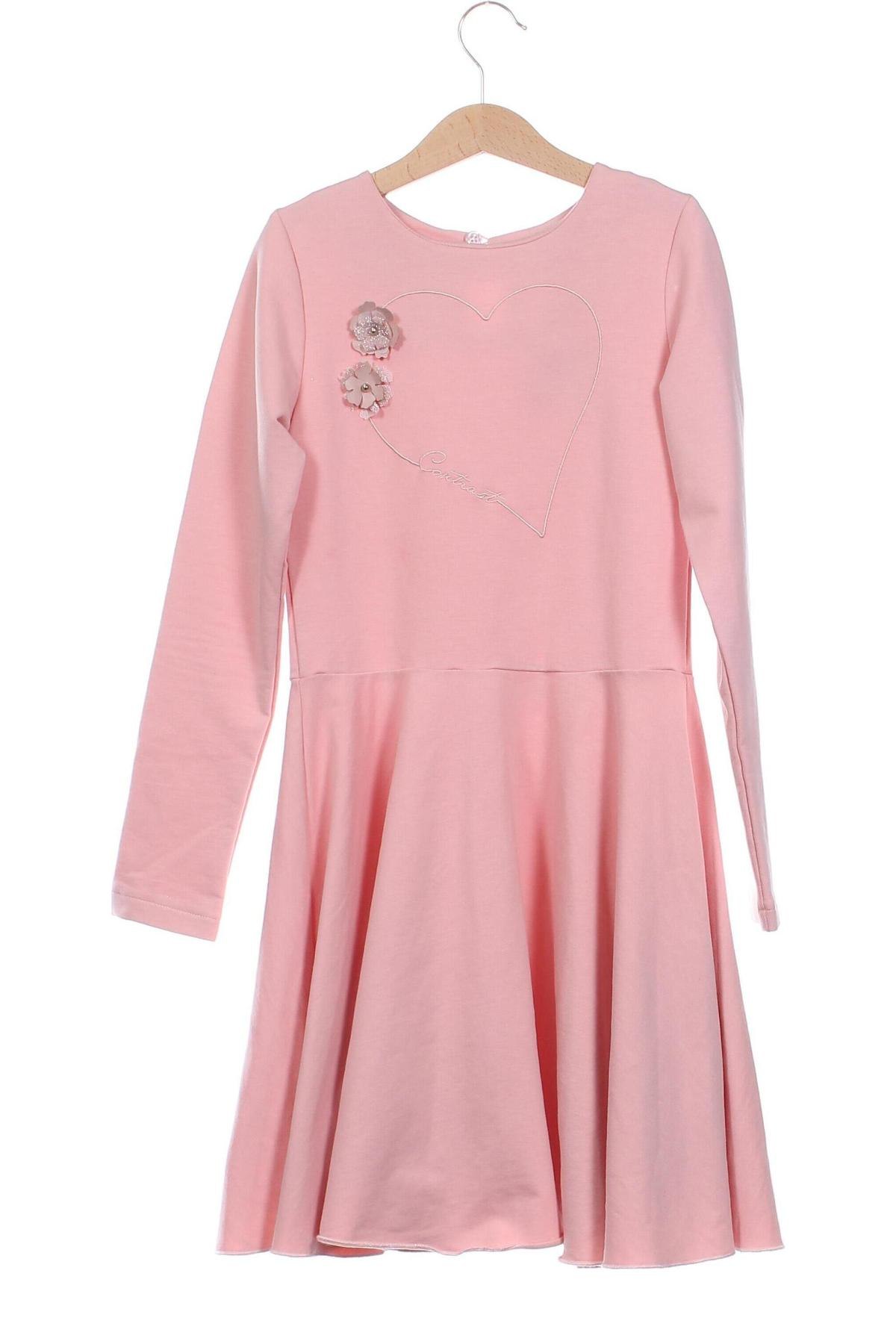 Kinderkleid Contrast, Größe 9-10y/ 140-146 cm, Farbe Rosa, Preis € 14,63