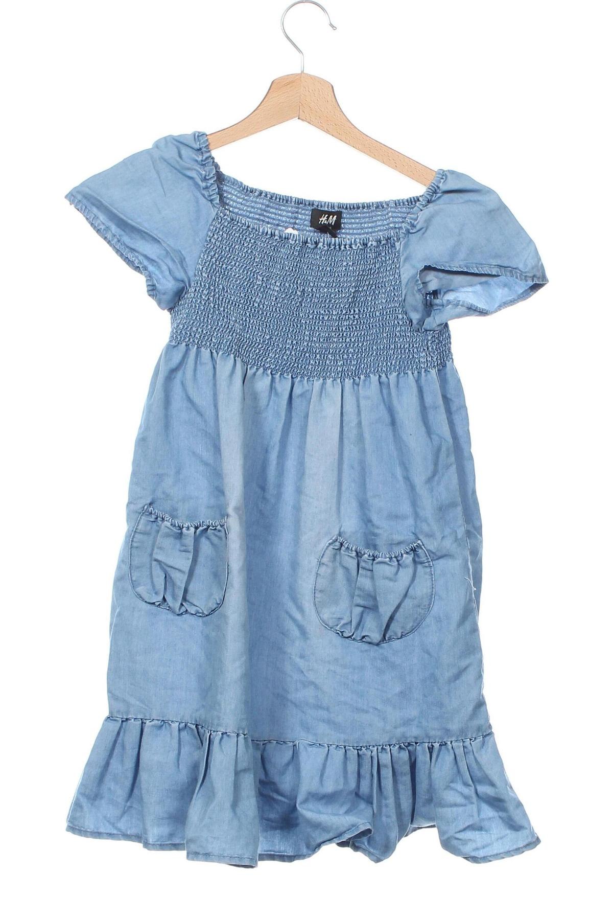 Kinderkleid H&M, Größe 8-9y/ 134-140 cm, Farbe Blau, Preis 9,49 €