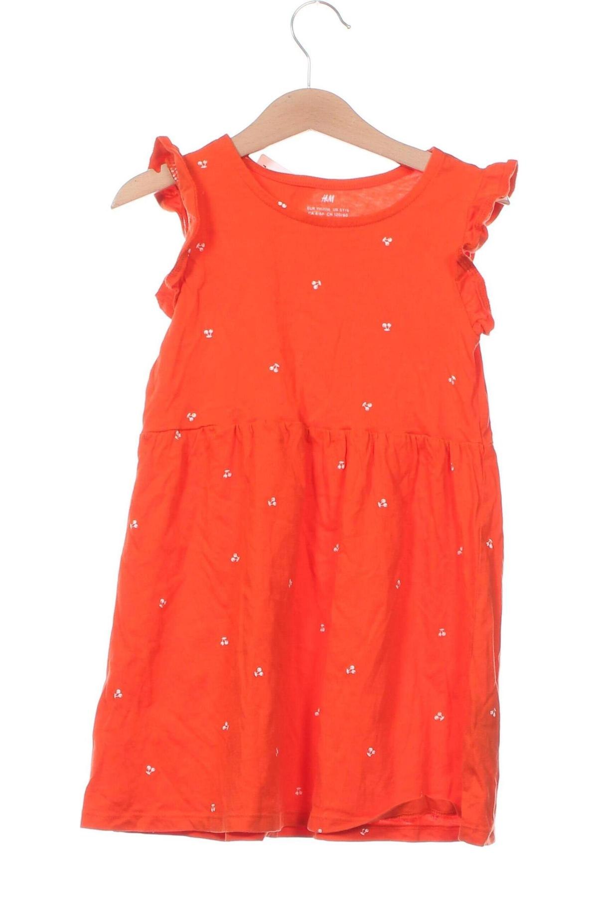 Kinderkleid H&M, Größe 4-5y/ 110-116 cm, Farbe Orange, Preis € 7,99