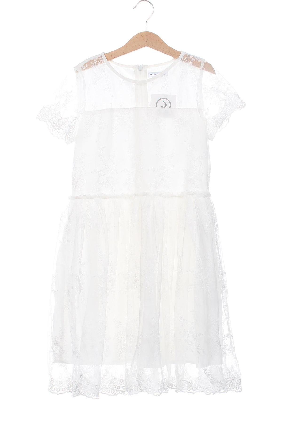 Kinderkleid Reserved, Größe 9-10y/ 140-146 cm, Farbe Weiß, Preis 5,99 €