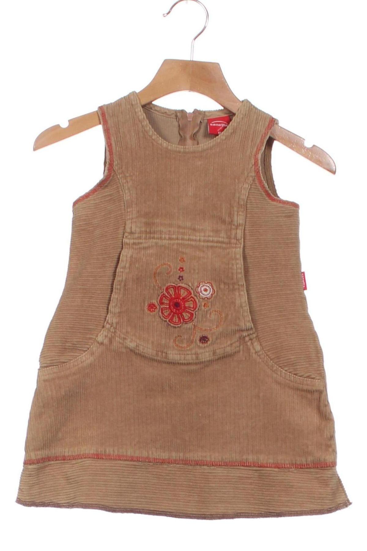 Kinderkleid Sanetta, Größe 18-24m/ 86-98 cm, Farbe Beige, Preis 6,99 €