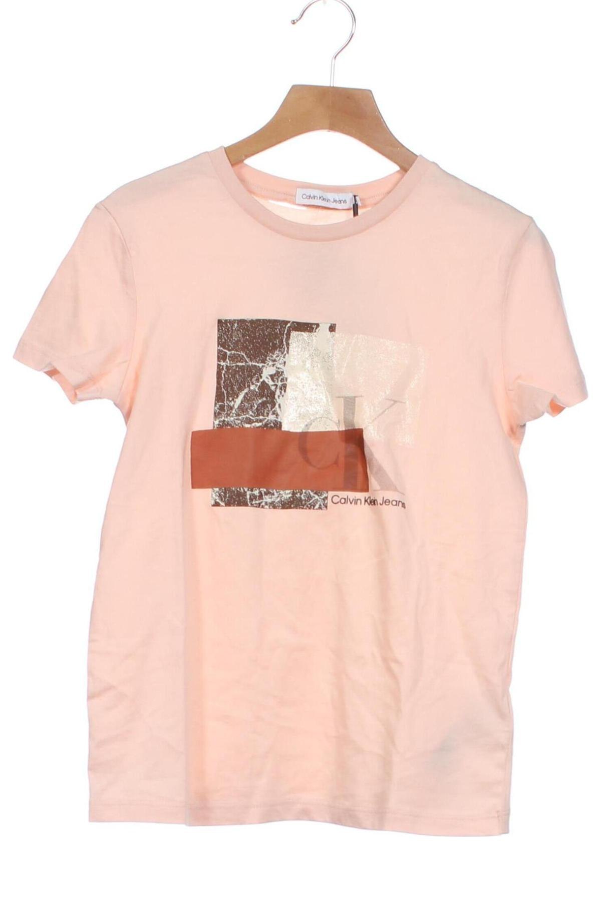 Kinder T-Shirt Calvin Klein Jeans, Größe 9-10y/ 140-146 cm, Farbe Rosa, Preis 20,99 €