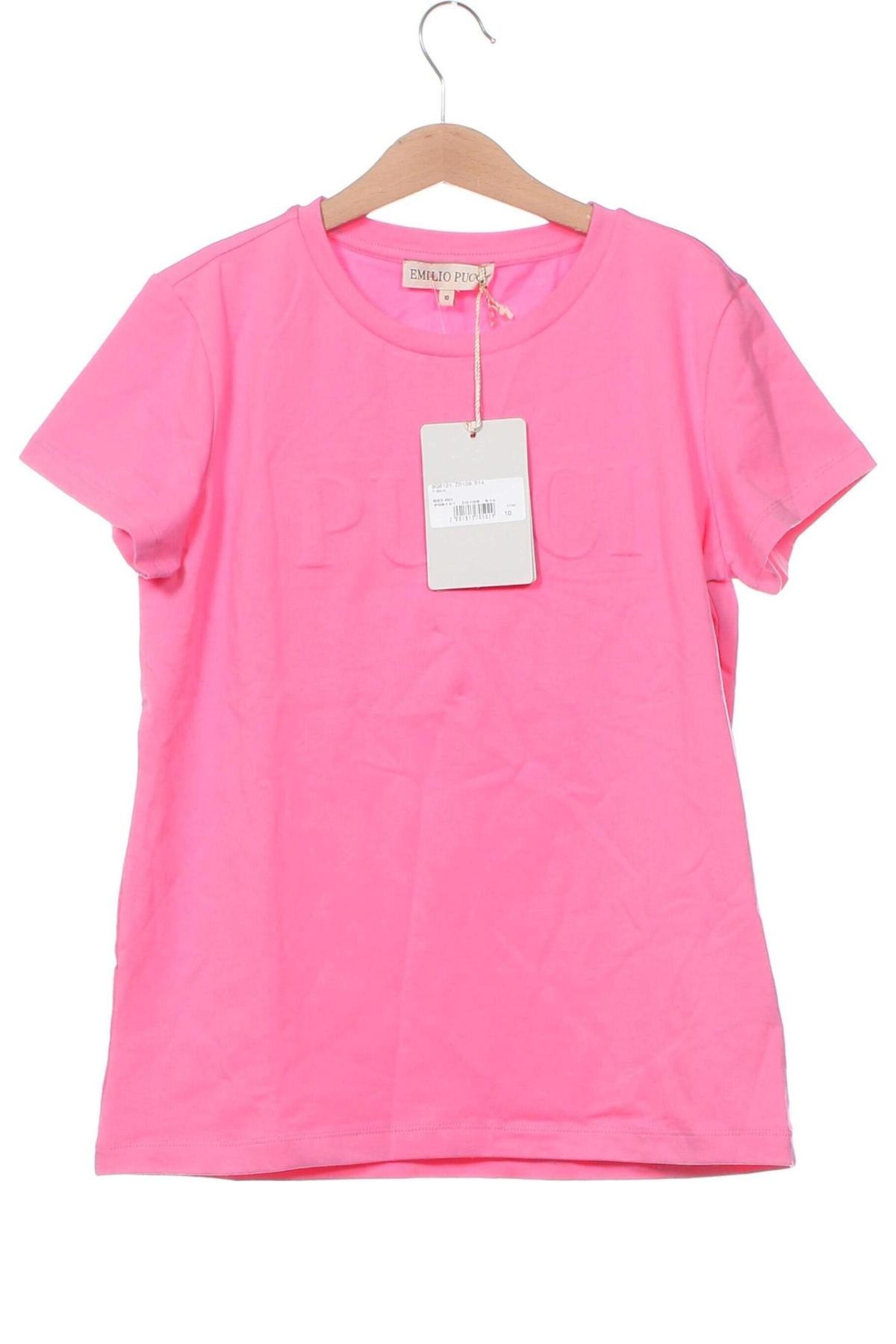 Kinder T-Shirt Emilio Pucci, Größe 9-10y/ 140-146 cm, Farbe Rosa, Preis 99,49 €