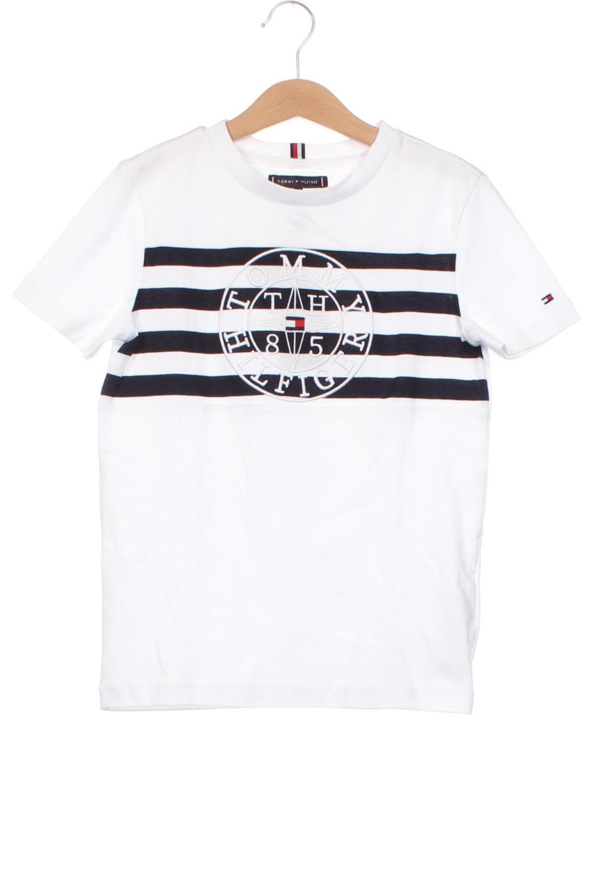 Tricou pentru copii Tommy Hilfiger, Mărime 7-8y/ 128-134 cm, Culoare Alb, Preț 113,99 Lei