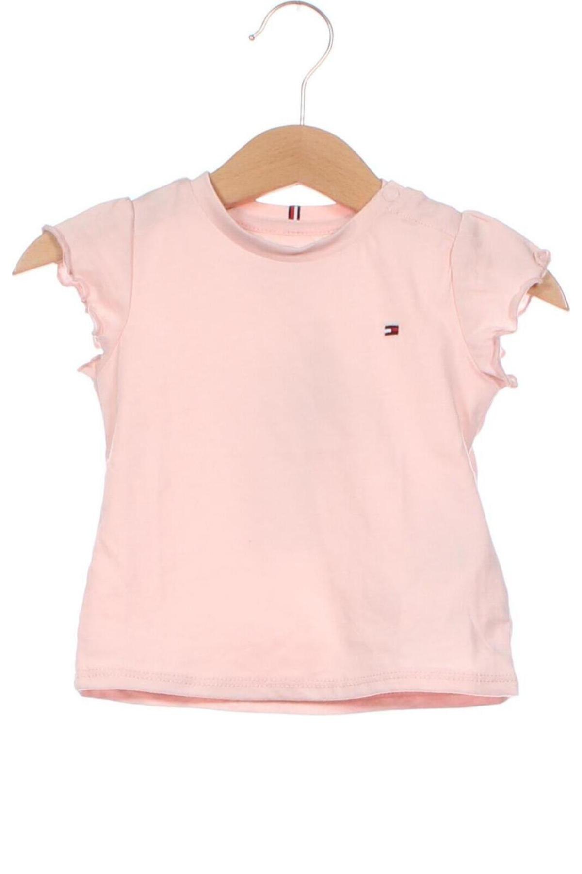 Tricou pentru copii Tommy Hilfiger, Mărime 9-12m/ 74-80 cm, Culoare Roz, Preț 161,99 Lei