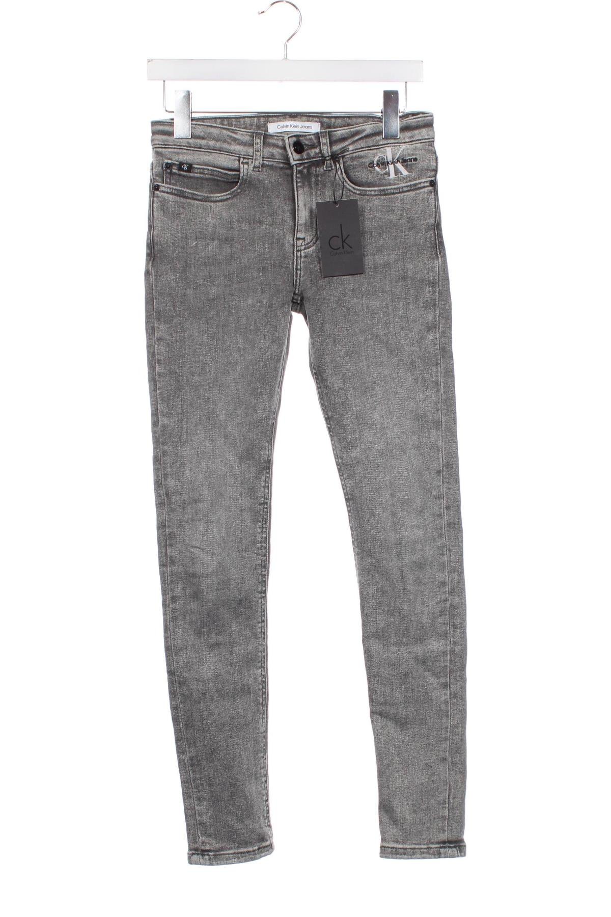 Παιδικά τζίν Calvin Klein Jeans, Μέγεθος 12-13y/ 158-164 εκ., Χρώμα Γκρί, Τιμή 39,99 €